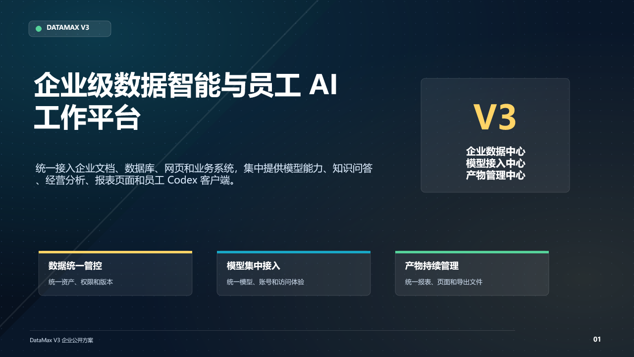 DataMax V3 企业公开方案封面